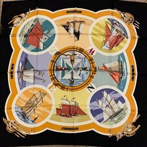 Hermes scarf titled “ belles amures”
